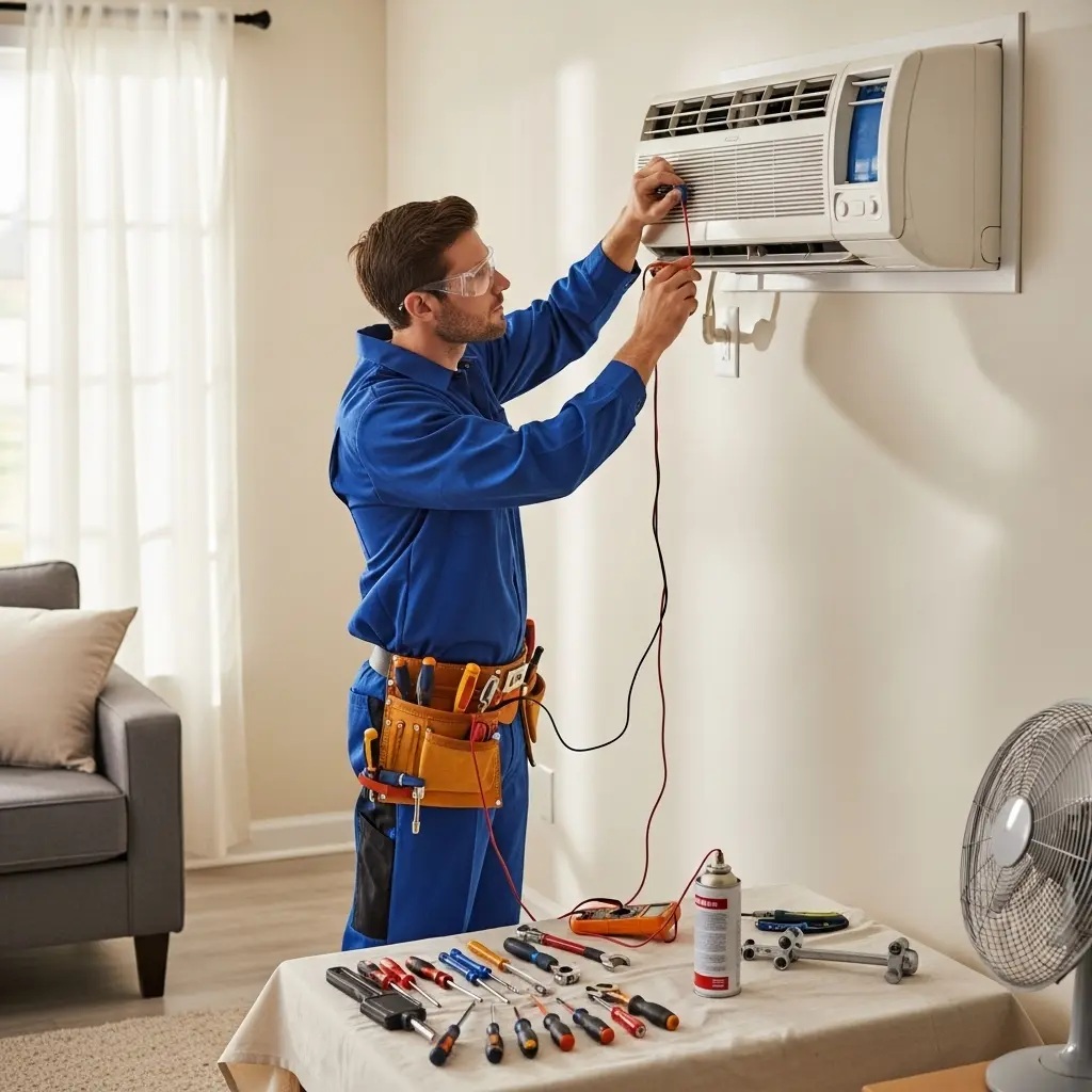 Körfez Termodinamik Termodinamik klima gaz dolumu ve bakım – Enerji verimliliği artırıldı. - Teknik servis örneği